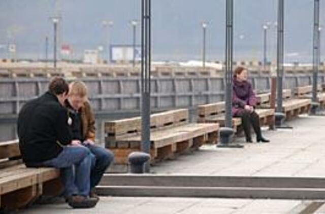 Prie upės - pasigrožėti gatve