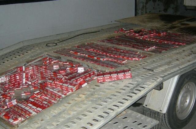 Vilniaus muitininkai sulaikė 300 tūkst. litų vertės kontrabandinių cigarečių