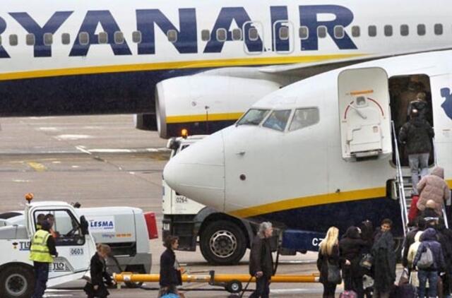 Kad nepakankamai rūpinosi keleiviais, "Ryanair" teks sumokėti milijoninę baudą