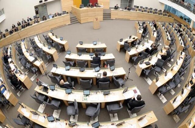 Siūloma peržiūrėti Seimo darbo tvarką