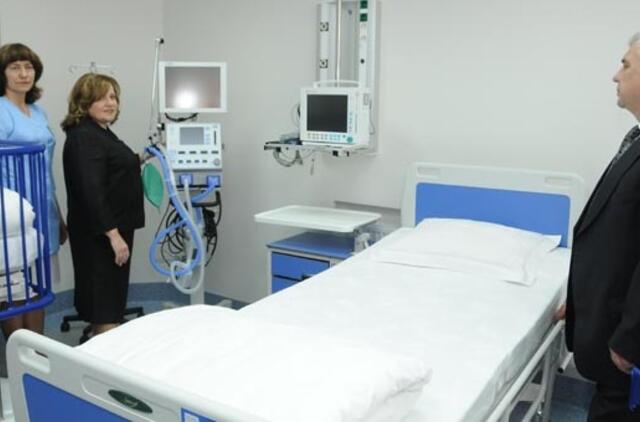 Vaikus gelbės atnaujintame reanimacijos skyriuje