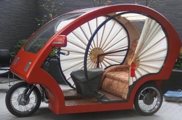 Japonų elektromobilis primena samurajų epochą (video)