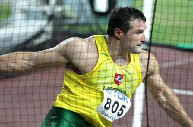 Disko metikas Virgilijus Alekna varžybose Vokietijoje liko ketvirtas