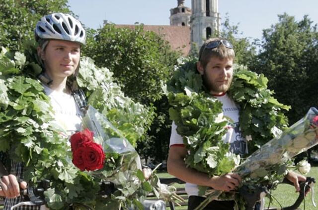 Dviračių žygio "Aš+Tu=kmLT" dalyviai grįžo į Vilnių