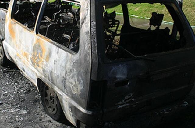 Girulių miške mikroautobusas virto fakelu