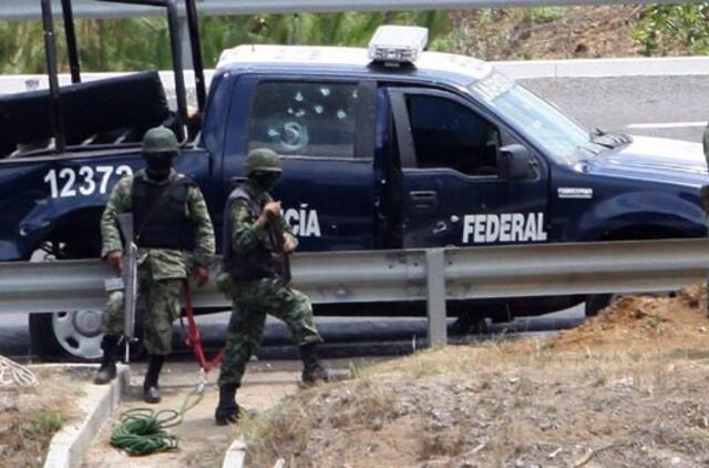Meksikoje nusikaltėliai nužudė 10 policijos pareigūnų