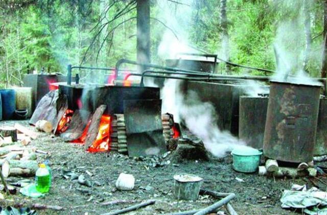 Šiaulių rajone aptiktas naminukės "fabrikėlis"