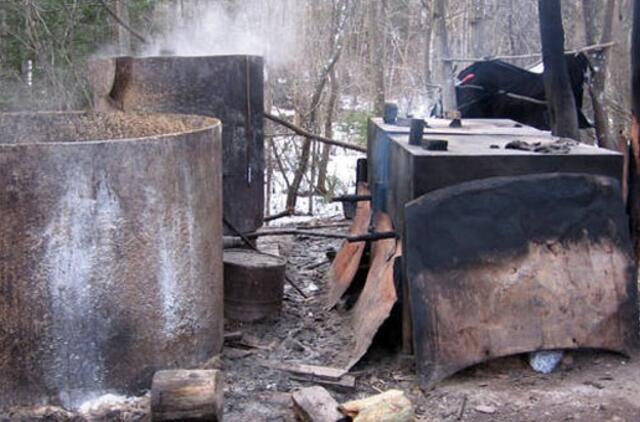 Skuodo rajone aptiktas naminukės "fabrikėlis"