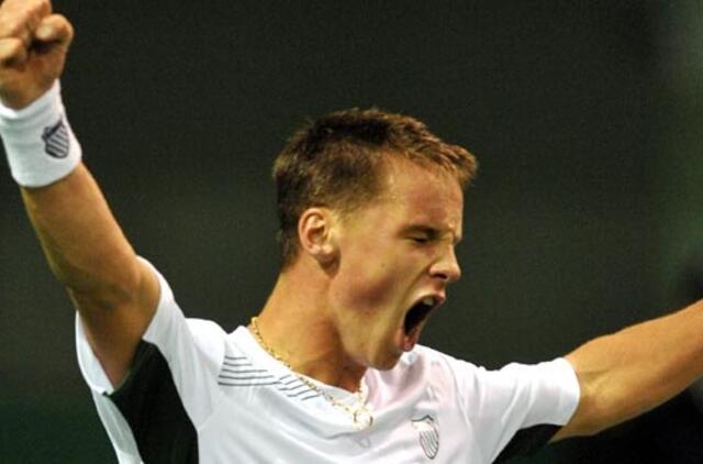 Tenisininkas R. Berankis nugalėjo 93-iąja pasaulio raketę