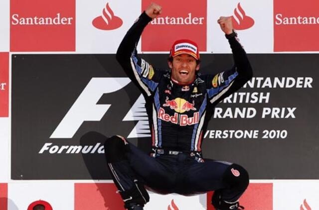 "Formulės-1"  "Grand Prix" lenktynes laimėjo australas Markas Veberis