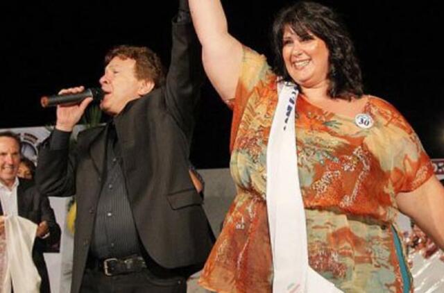 170 kg sverianti italė laimėjo neįprastą grožio konkursą