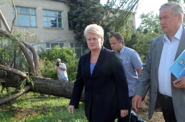 Dalia Grybauskaitė: tokio masto stichinės nelaimės Lietuva nematė 100 metų