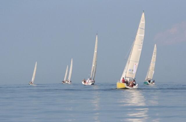 I Kuršių marių regatos etapo startas vėlavo