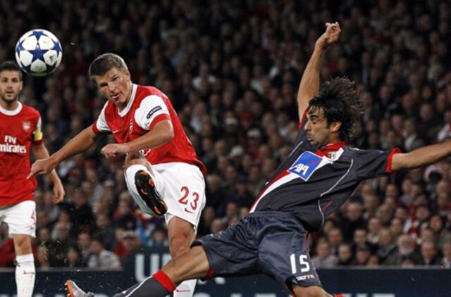 Čempionų lyga: "Arsenal" futbolininkai nepasigailėjo debiutantų