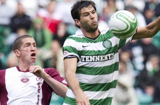 Edinburgo "Hearts" futbolininkai pralaimėjo Glazgo "Celtic" komandai