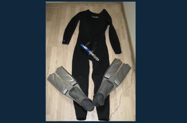 "Ichtiandras“ per Nemuną tiesė virvę cigaretėms plukdyti