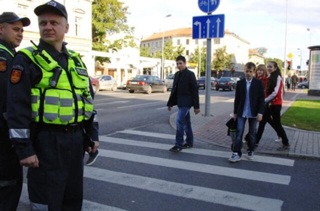 Klaipėdos vairuotojai vis dar ignoruoja pėsčiuosius