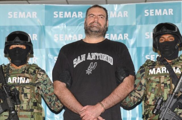 Meksika: už grotų atsidūrė dar vienas narkotikų baronas