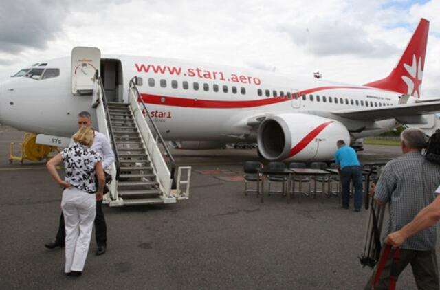 Pirmadienį gali būti sustabdyta "Star1 Airlines" licencija