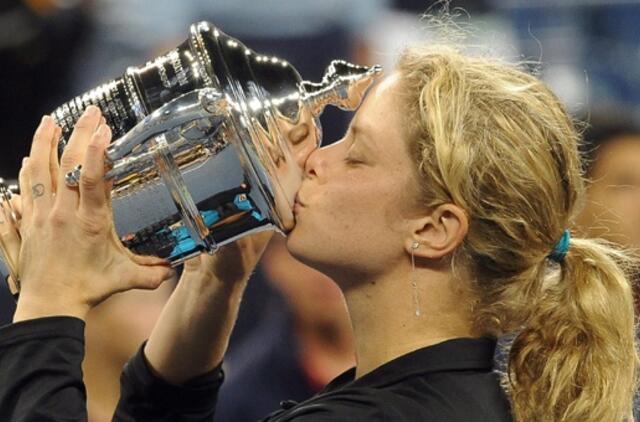 "US Open"nugalėtoja antrus metus iš eilės tapo belgė Kim Clijsters