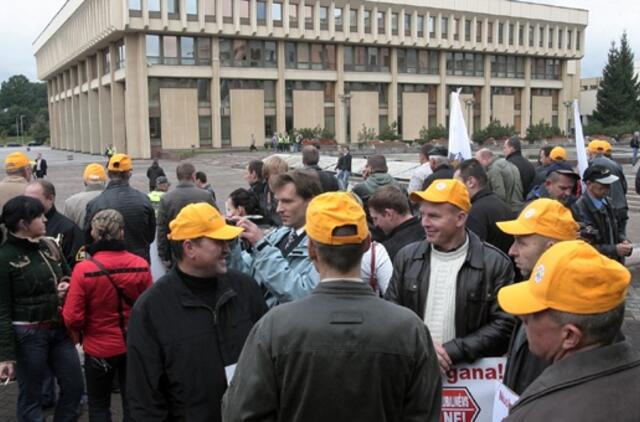 Vilniuje ir šalies regionuose rengiamos protesto akcijos