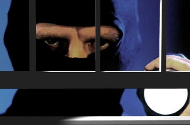 Kaukėtas ir ginkluotas plėšikas išsigando šeimininko