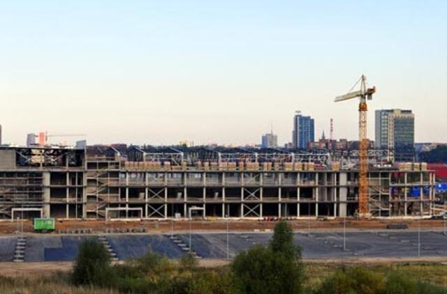 Klaipėdos arena: pradedamas dengti stogas