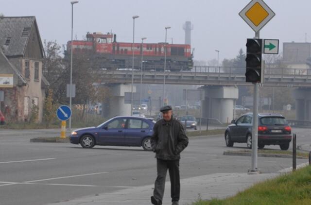 Liepų gatvės šviesoforą išjungė mašinų avarija