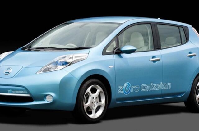 "Nissan Leaf" elektromobilis: gamyba pradėta