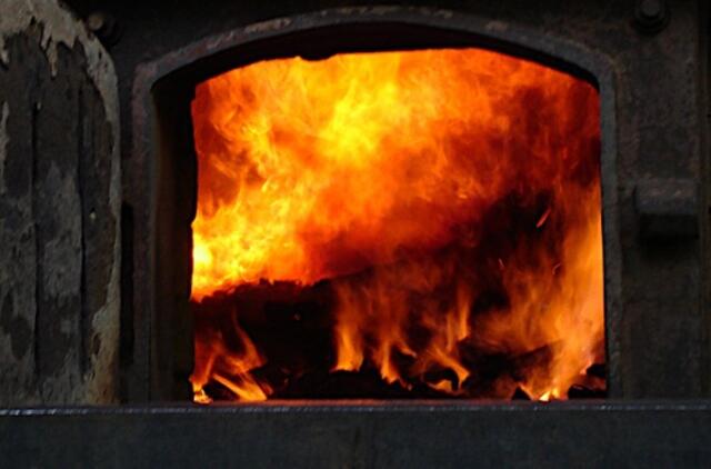 Nuo ugnies smarkiai nukentėjo moteris