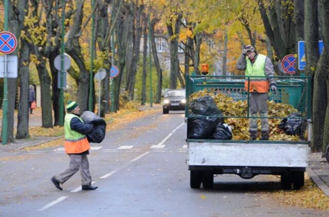 Rudeniniai lapai gatvėse kelia pavojų