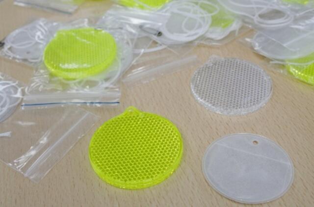 Klaipėdos pėstiesiems bus dalijami atšvaitai