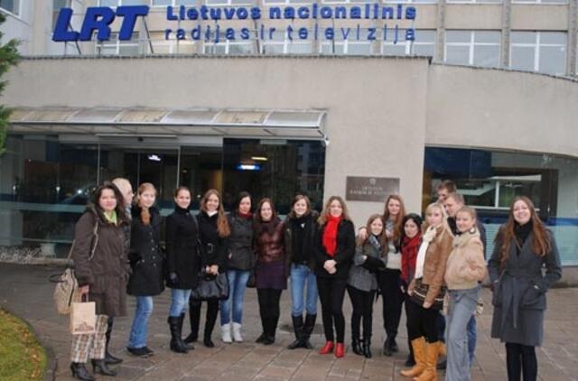 Klaipėdos universiteto studentai lankėsi LRT