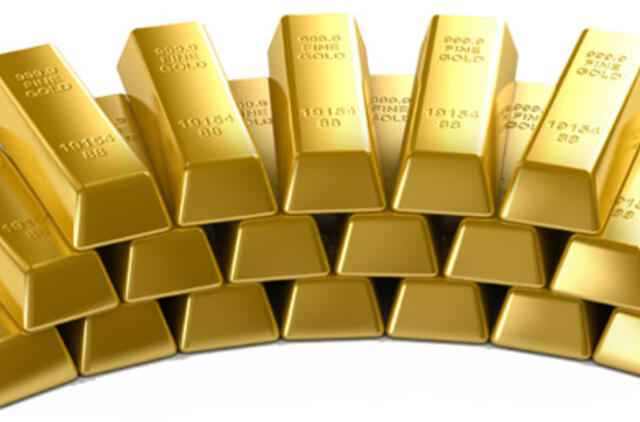 Pirmadienį aukso kaina pasiekia naują rekordą