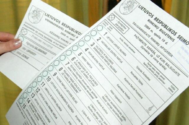 Rinkimai: siūloma suteikti galimybę rinkėjams išbraukti kandidatus
