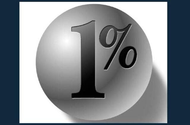 Europos centrinis bankas paliko galioti 1 proc. bazinę palūkanų normą