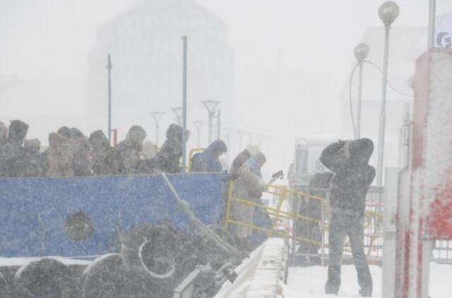 Klaipėdoje - krituliai ir žaibas