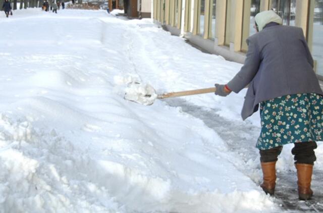 Klaipėdos mero viltis - miestiečiai su kastuvais