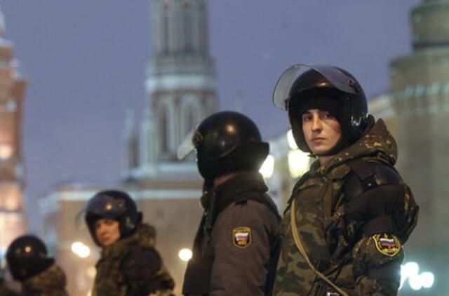 Maskvoje sulaikyta per 150 žmonių, besirengusių naujai demonstracijai