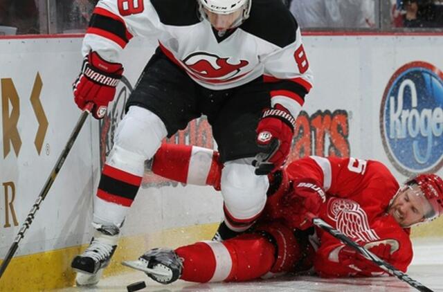 Dainiaus Zubraus komanda nusileido Detroito ledo ritulininkams