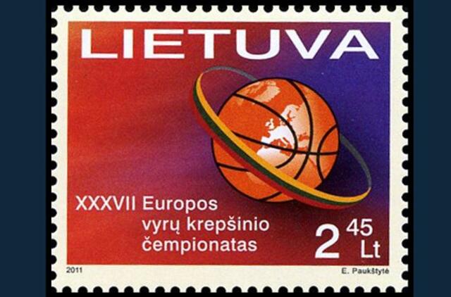 Europos vyrų krepšinio čempionatui – proginis pašto ženklas