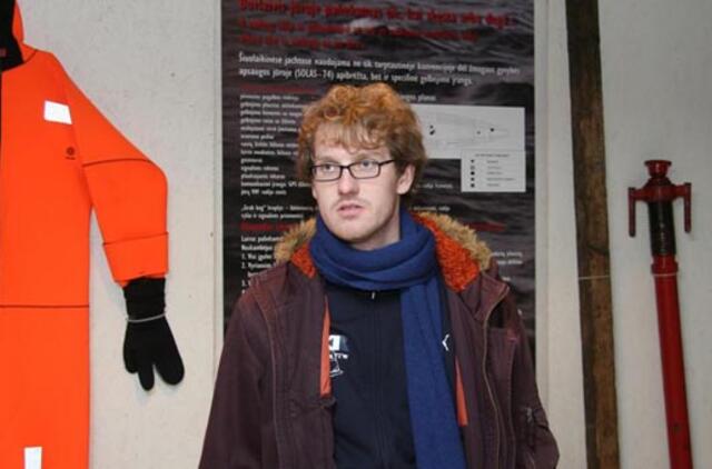 Jūrų muziejaus paroda - apie "Lisco Gloria" gaisrą