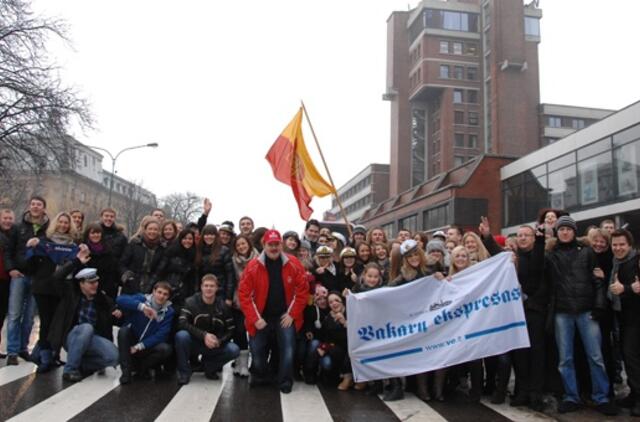 Klaipėdiečiai išvyko į "Lietuvos supermiesto" filmavimą