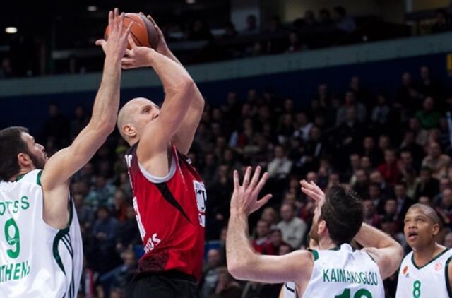 "Lietuvos rytas" pralaimėjo "Top-16" rungtynes Atėnų "Panathinaikos"