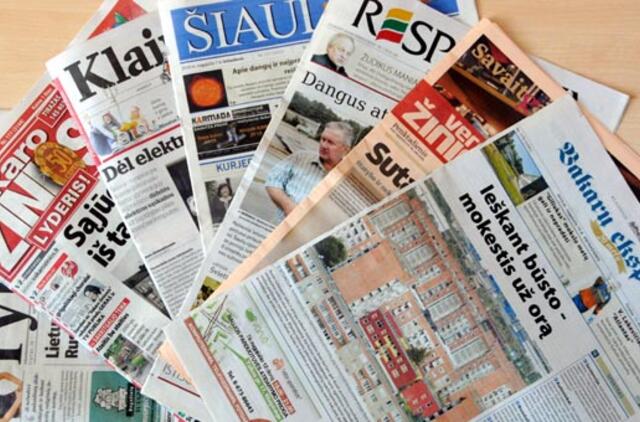 Naujienų sausio 31 d. dienraščiuose apžvalga
