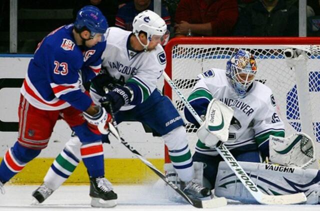 NHL lyderiai pralaimėjo "Rangers" ekipai