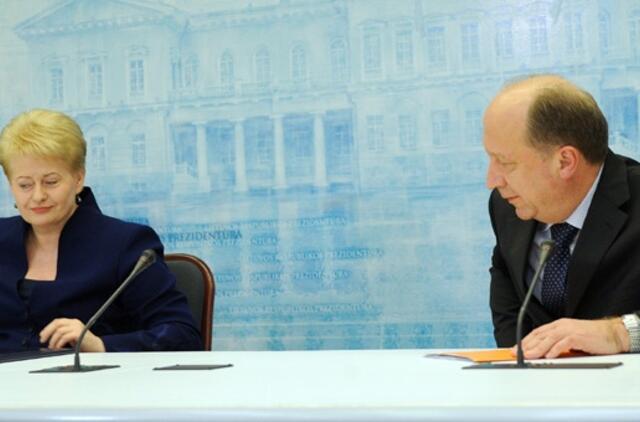 Andrius Kubilius nemato "kažkokių įtampų" tarp jo ir prezidentės