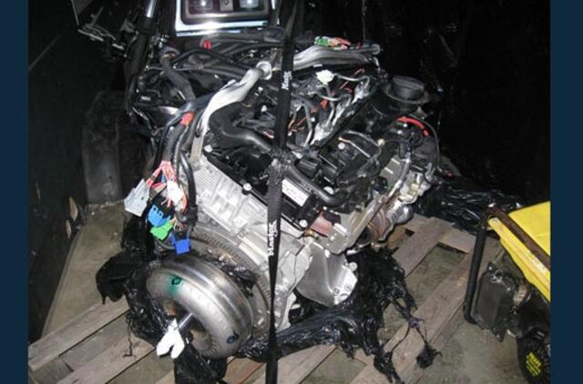 Anglijoje vogto BMW variklis atsidūrė Lietuvoje