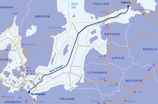 Baigta tiesti šiaurinė "Nord Stream" dujotiekio atkarpa