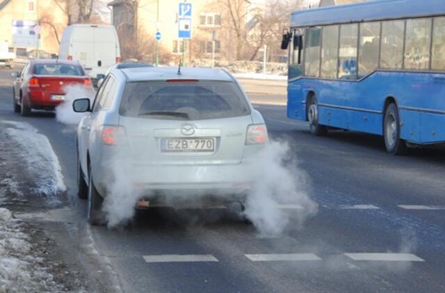 Ledai miesto gatvėse kelia pavojų eismo saugumui